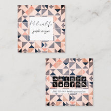 Abstrato, cartão de visita de mídia social