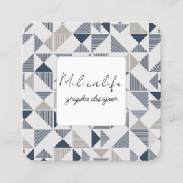 Quadrado Abstrato, cartão de visita de mídia social