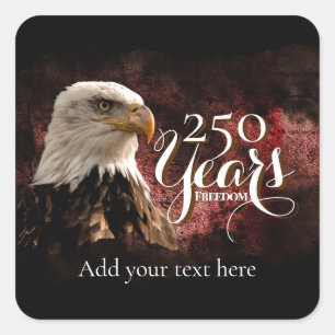Quadrado Adesivo Águia Patriótica 250 Anos