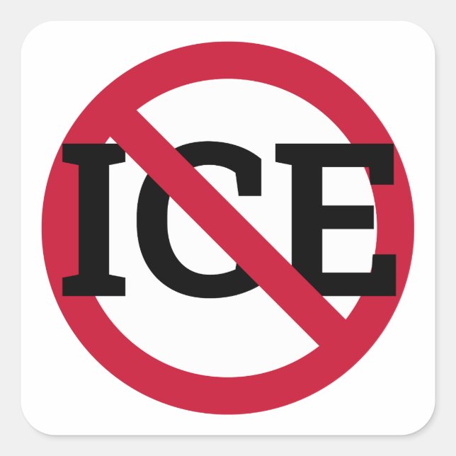Quadrado Adesivo Anti ICE (Frente)