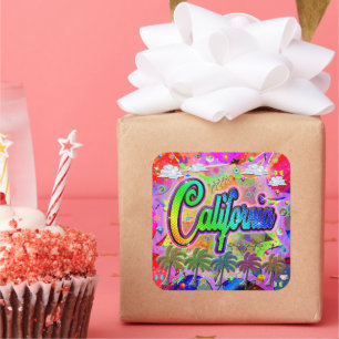 Quadrado Adesivo California Vista Express