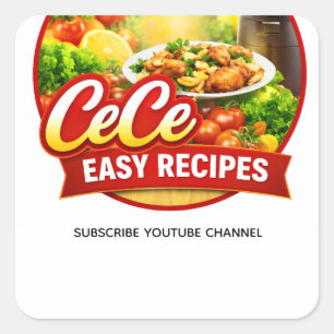 Quadrado Adesivo Cece Easy Recipes
