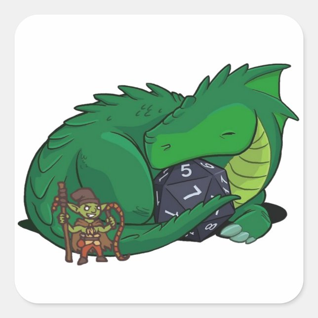 Quadrado Adesivo D&D (Frente)