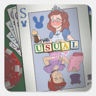 Quadrado Adesivo da Capa da Aposta Usual 2019-2020