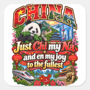 Quadrado Adesivo da China