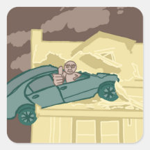 Adesivo de Acidente de Carro