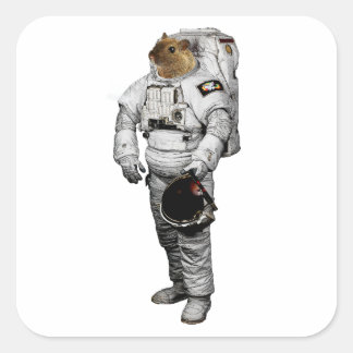Quadrado Adesivo de Astronauta Maus