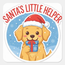 Adesivo de Cachorro de Natal do Pequeno Ajuda de P