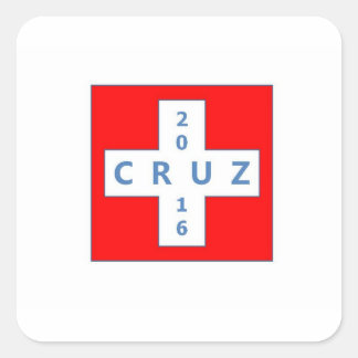 Quadrado adesivo de campanha do cruz2016