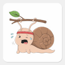 Adesivo de Caracol Forte Carregando uma Carga Pesa
