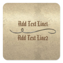 Adesivo de casamento de Natal Chic Gold Swirl Obri