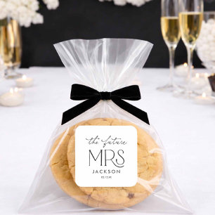 Quadrado Adesivo de Churrasco da Futura Sra.