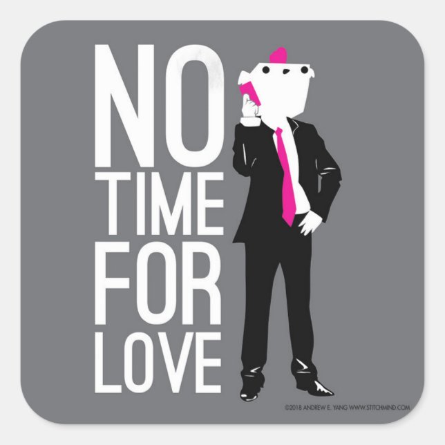 Quadrado adesivo de cockblock (Frente)