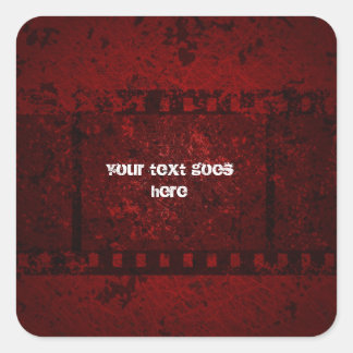 Quadrado adesivo de design verde