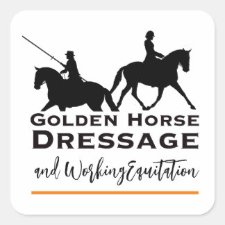 Quadrado Adesivo de Dressage e Equitação de Trabalho do Cav