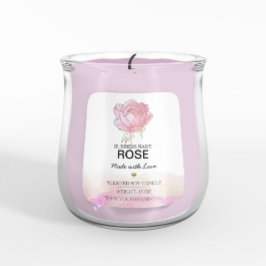 Quadrado Adesivo de Flor de Peônia Rosa