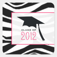 Adesivo de graduação Zebra 2012