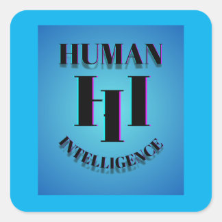 Quadrado Adesivo de Inteligência Humana