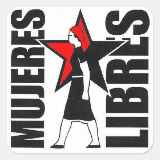 Quadrado adesivo de libres do mujeres