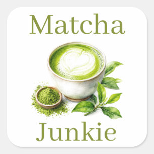 Quadrado Adesivo de Matcha