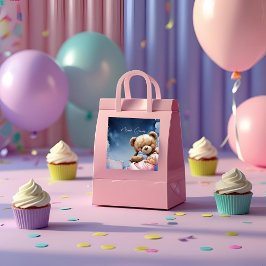 Quadrado Adesivo de Menino Bebê Estrela Brilhante 