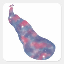 Adesivo de Paisagem de Peacock Claro