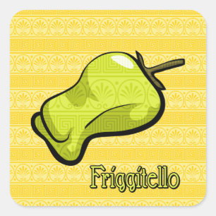 Quadrado Adesivo de pimenta Friggitello