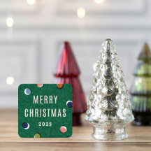 Adesivo de Pontos Coloridos de Árvore de Natal Vin