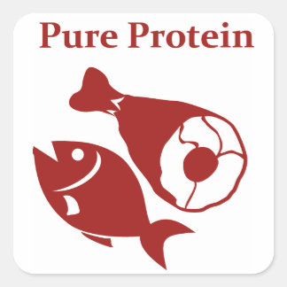 Quadrado Adesivo de proteína pura do dia