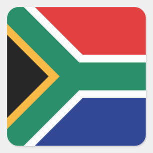 Quadrado Adesivo de Sinalizador da África do Sul