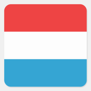 Quadrado Adesivo de sinalizador do Luxemburgo