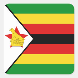 Quadrado Adesivo de Sinalizador do Zimbabué