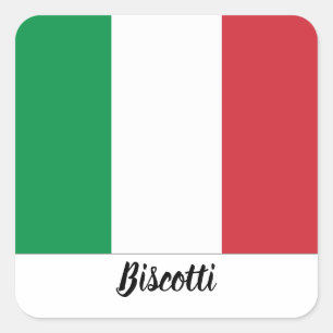 Quadrado Adesivo de sinalizador italiano