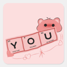 Adesivo de Urso Fofo Apaixonado