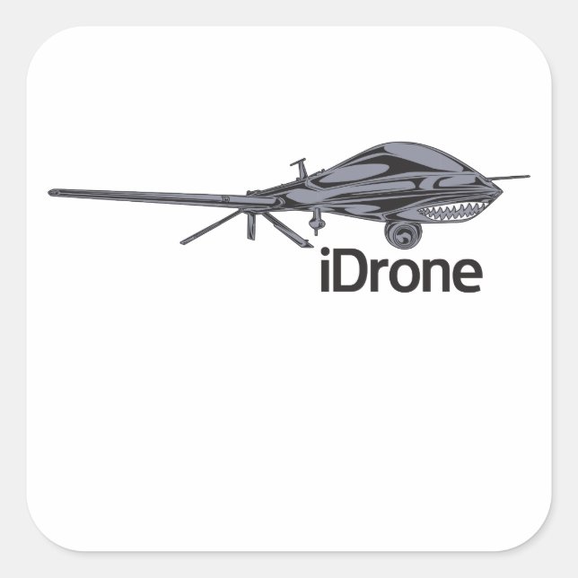 Quadrado Adesivo de vigilância do iDrone (Frente)