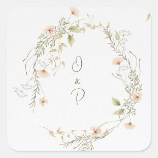 Quadrado Adesivo Delicated Flowers