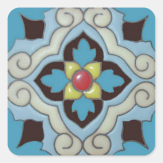 Quadrado Adesivo do Azulejo 3 do Talavera