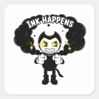 Quadrado Adesivo do Bendy e a Máquina de Tinta | Personagem