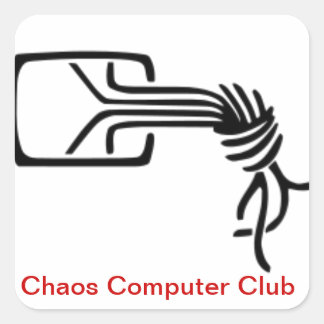 Quadrado Adesivo do Chaos Computer Club