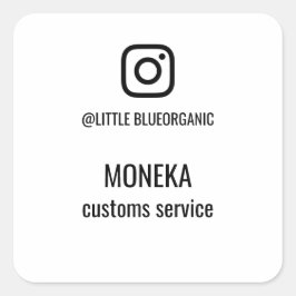 Quadrado Adesivo do Instagram | Seu Adesivo do Instagram