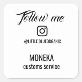 Quadrado Adesivo do Instagram | Seu adesivo do Instagram