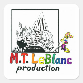 Quadrado Adesivo do Logotipo da M.T. LeBlanc Productions