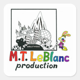 Quadrado Adesivo do Logotipo da M.T. LeBlanc Productions