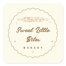 Adesivo do Logotipo da Padaria Sweet Little Bites