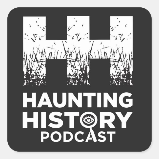 Quadrado Adesivo do logotipo da porta preta (Frente)