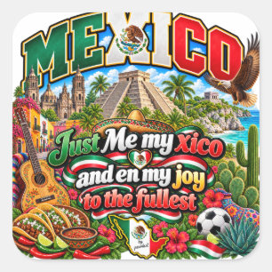 Quadrado Adesivo do México