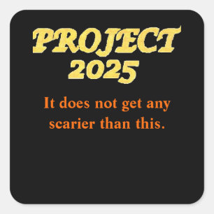 Quadrado Adesivo do Project 2025