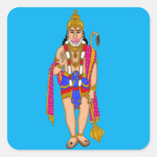 Quadrado Adesivo do Senhor Hanuman