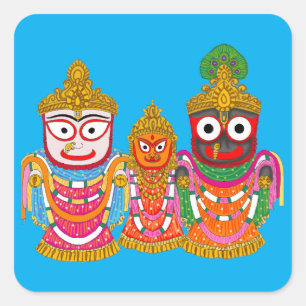 Quadrado Adesivo do Senhor Jagannath
