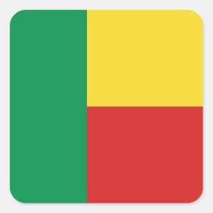 Quadrado Adesivo do sinalizador Benin